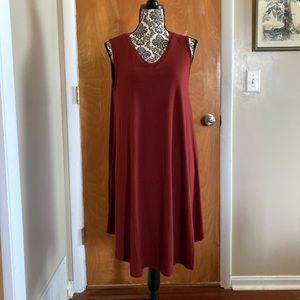 Zenana Premium Boutique brand dress L Rust